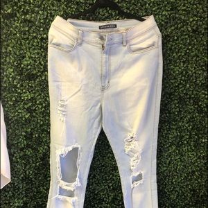 Fashion nova cut jeans